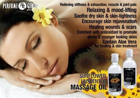 perfume generics sunflower massage oil review